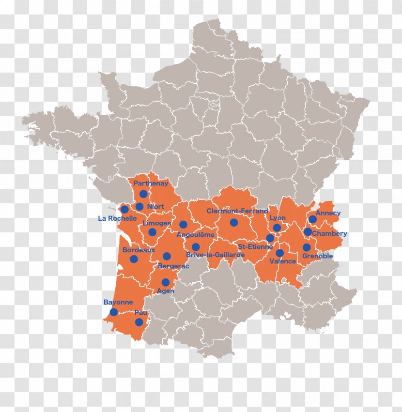 France Map Royalty-free - Geography Transparent PNG