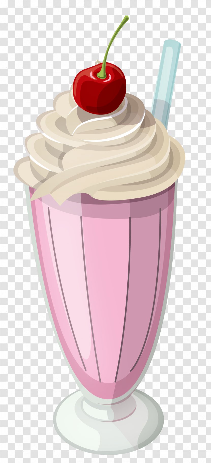 Milkshake Ice Cream Chocolate Milk Clip Art - Cherry - Cliparts Transparent PNG