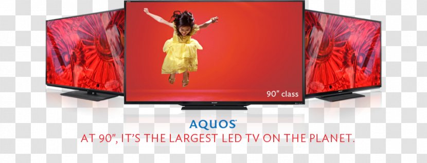 LED TV LCD Television Sharp Aquos LC-LE745U Liquid-crystal Display - Device - Airtel Background Transparent PNG
