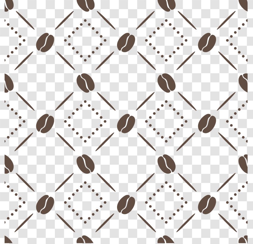 Coffee Bean Tea Cafe Cup - Material - Beans Background Pattern Transparent PNG