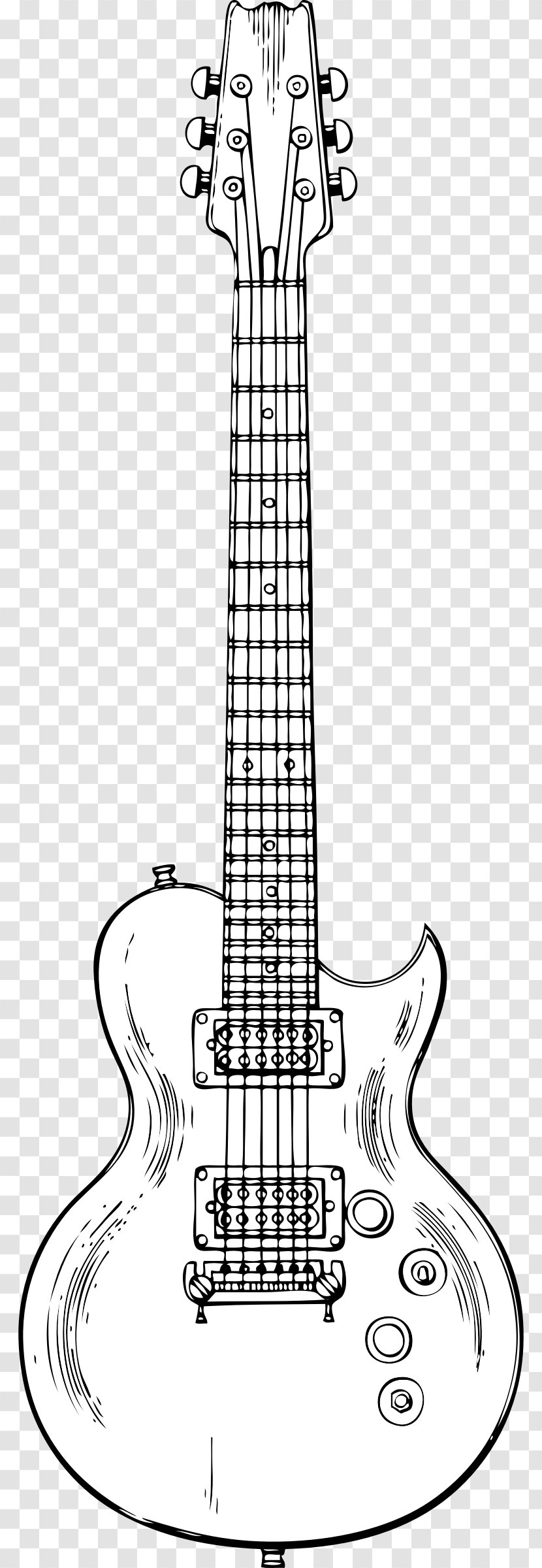 Gibson Les Paul Electric Guitar Drawing Clip Art - Tree Transparent PNG