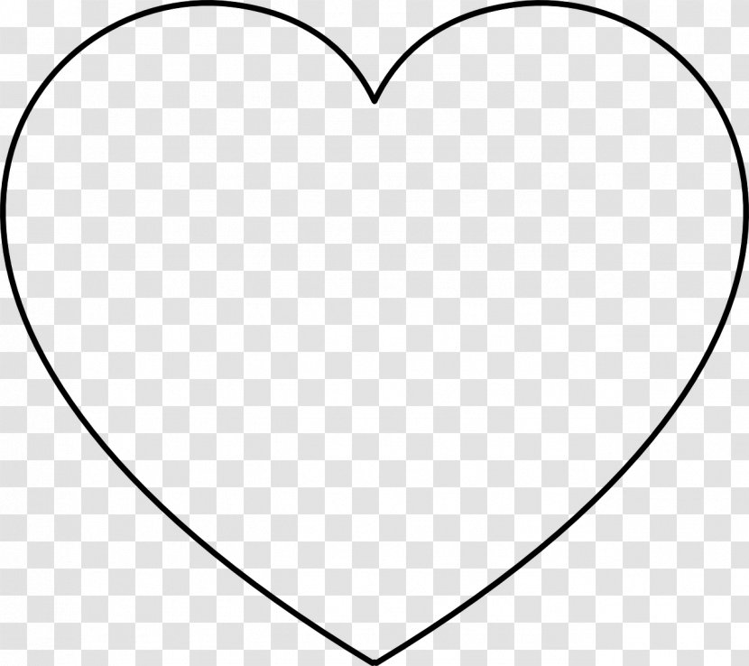 Valentine's Day Heart Black And White Clip Art - Cartoon Transparent PNG