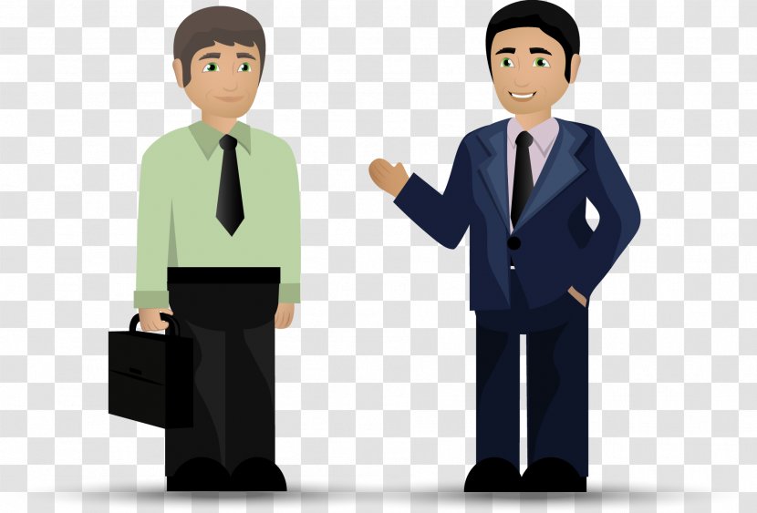 Cartoon Drawing Animation - Communication - Business People Workplace Elite Material Picture Transparent PNG
