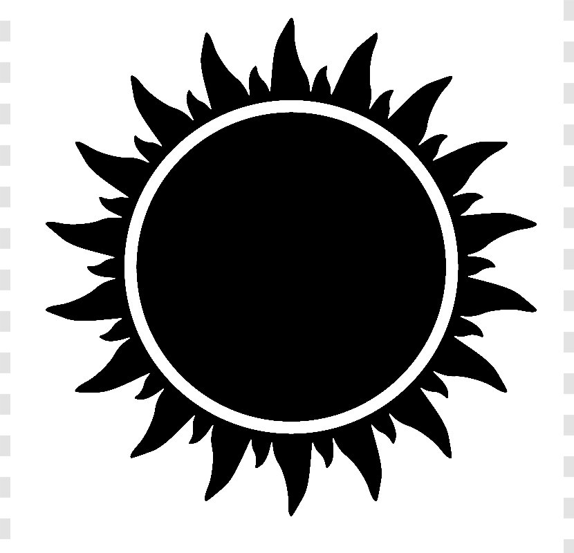 Coming Race EasyRead Edition Black Sun Clip Art - And White Transparent PNG