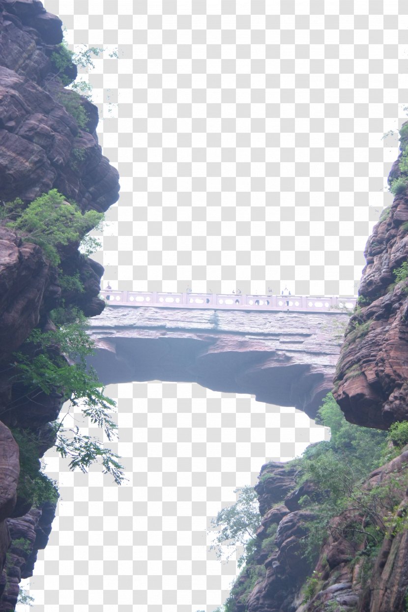 Yuntai Mountain Fairy Bridge Transparent PNG