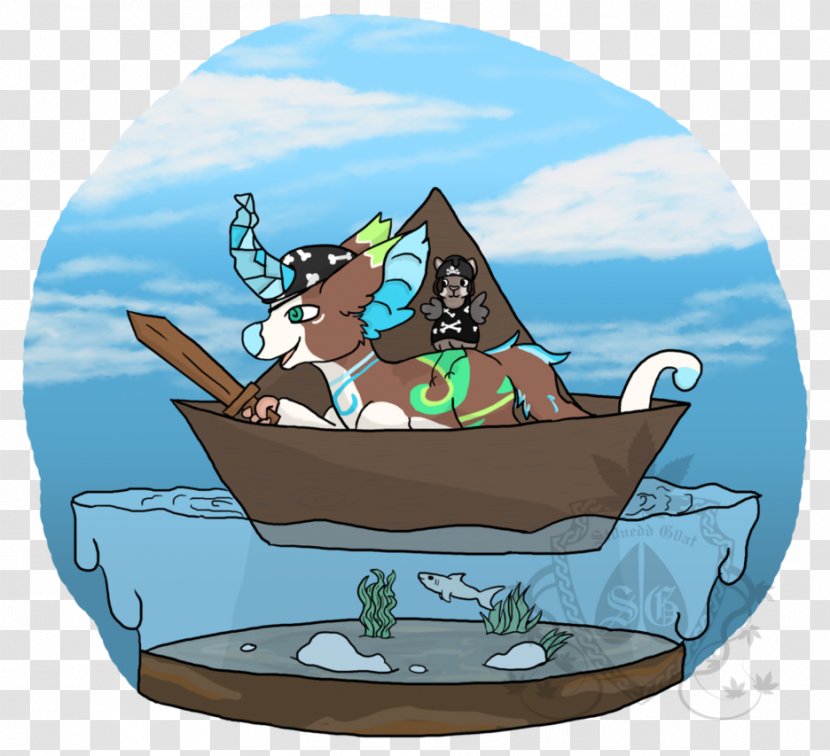 Boat Water Illustration Cartoon Animal Transparent PNG