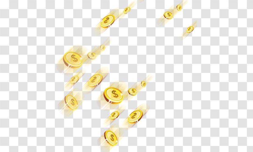 Gold Coin Computer File - Falling Transparent PNG