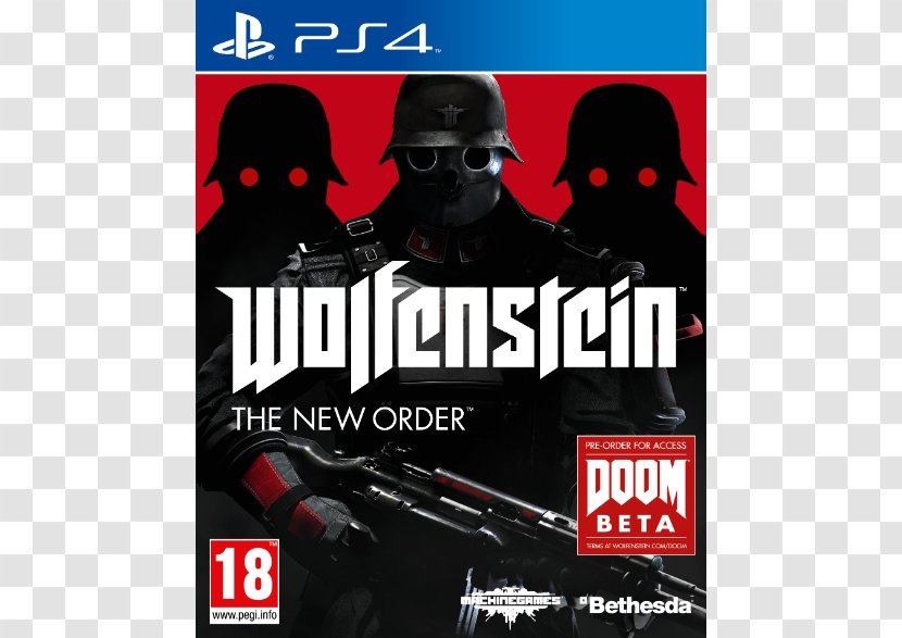 Wolfenstein II: The New Colossus Wolfenstein: Old Blood PlayStation 4 Video Game Xbox One - Advertising - Order Transparent PNG
