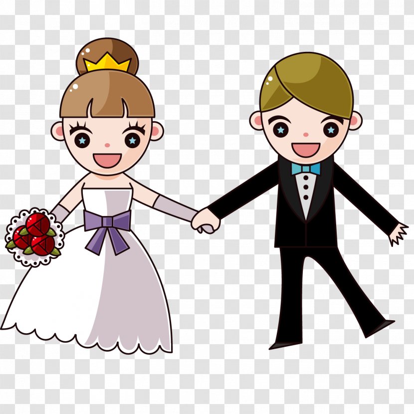 Wedding Invitation Cartoon Illustration - Tree - Hands New Man Transparent PNG