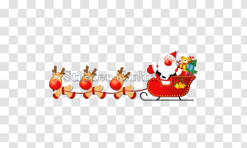 New Year's Day Santa Claus Wish Christmas - Greeting Note Cards Transparent PNG