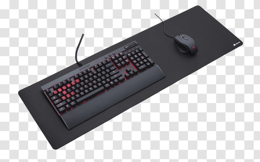 Computer Mouse Keyboard Mats Corsair Components Gaming Pad Logitech G240 Fabric Black - Electronics Transparent PNG