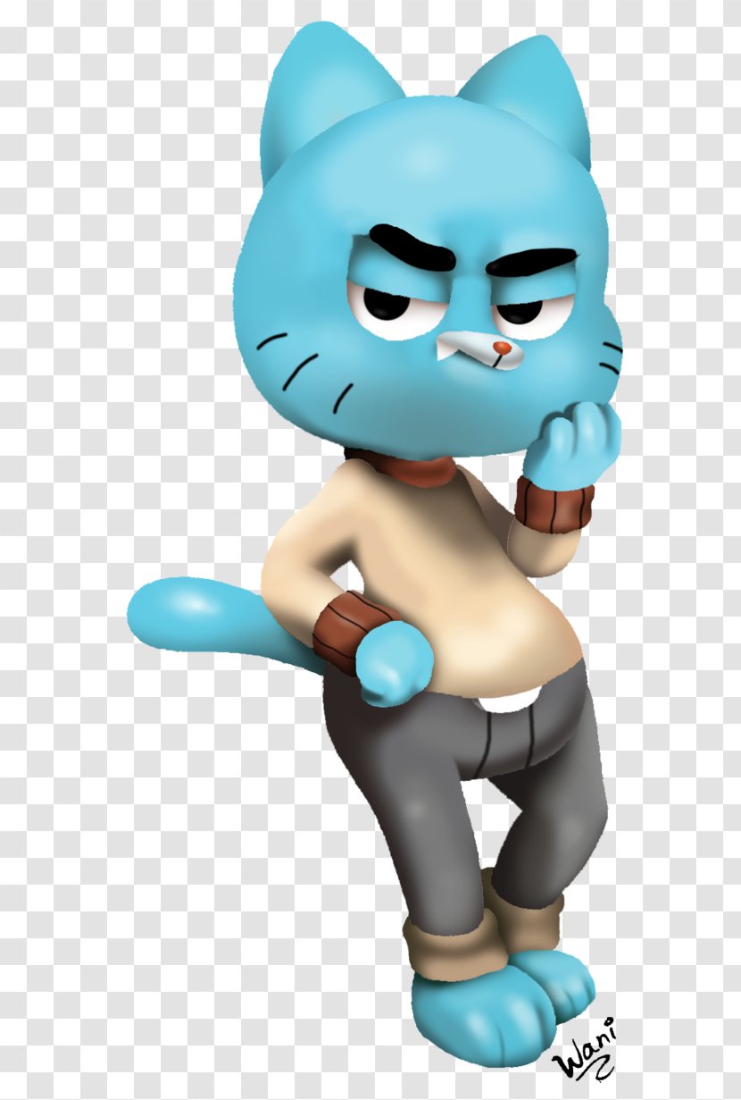 Gumball Watterson Fan Art Nicole - Logan Grove - Robbed Transparent PNG