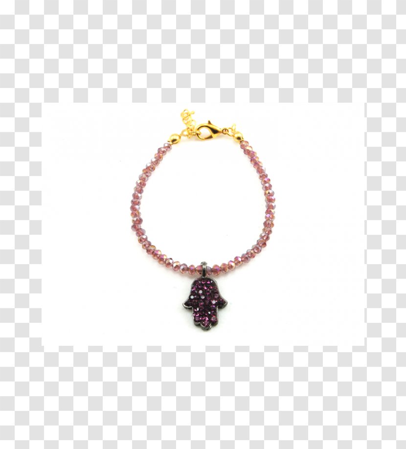 Bracelet Gemstone Blue Crystal Necklace - Black Transparent PNG