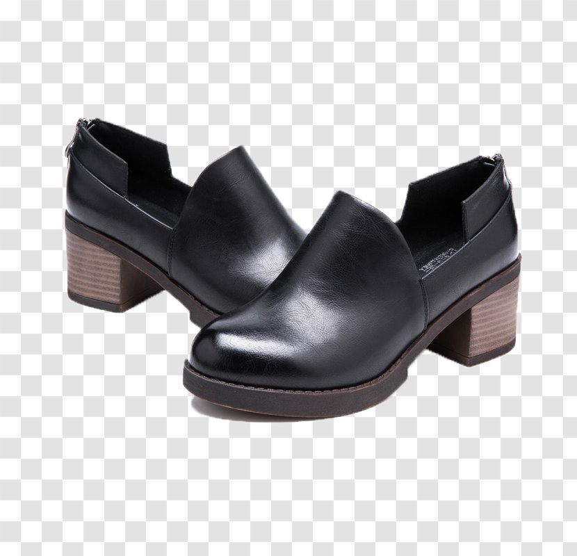 Dress Shoe High-heeled Footwear Woman Fashion - Black Shoes Transparent PNG