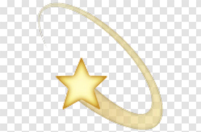 Iphone Heart Emoji - Yellow - Body Jewelry Star Transparent PNG