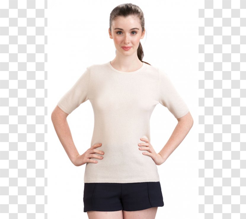 T-shirt Crew Neck Sweater Sleeveless Shirt - Elegance Transparent PNG
