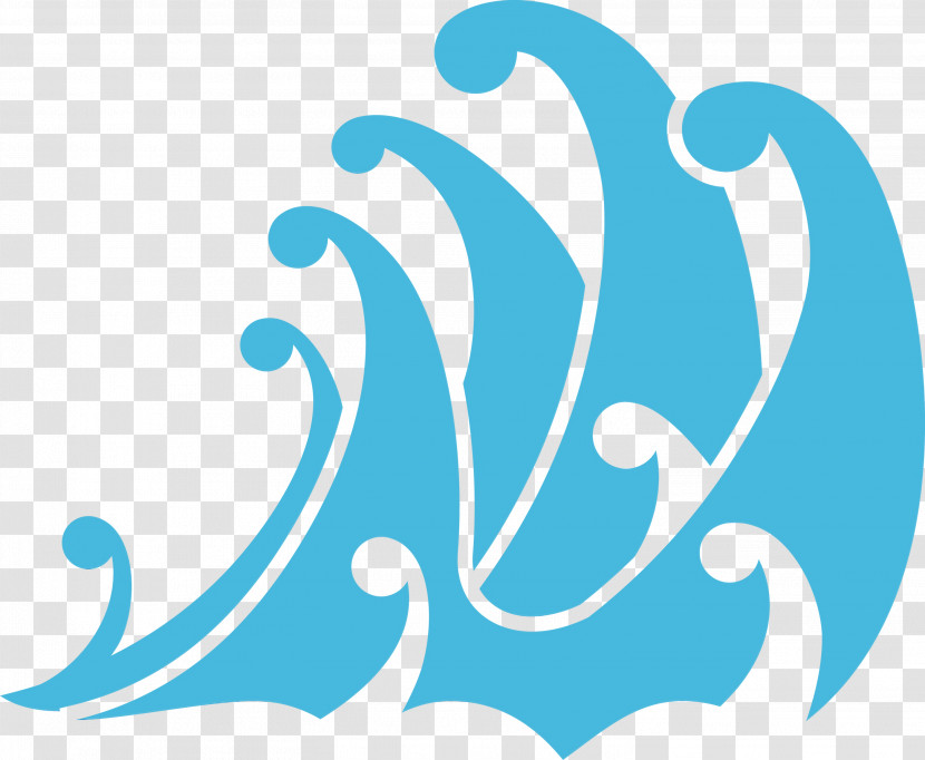 Aqua Turquoise Teal Font Pattern Transparent PNG