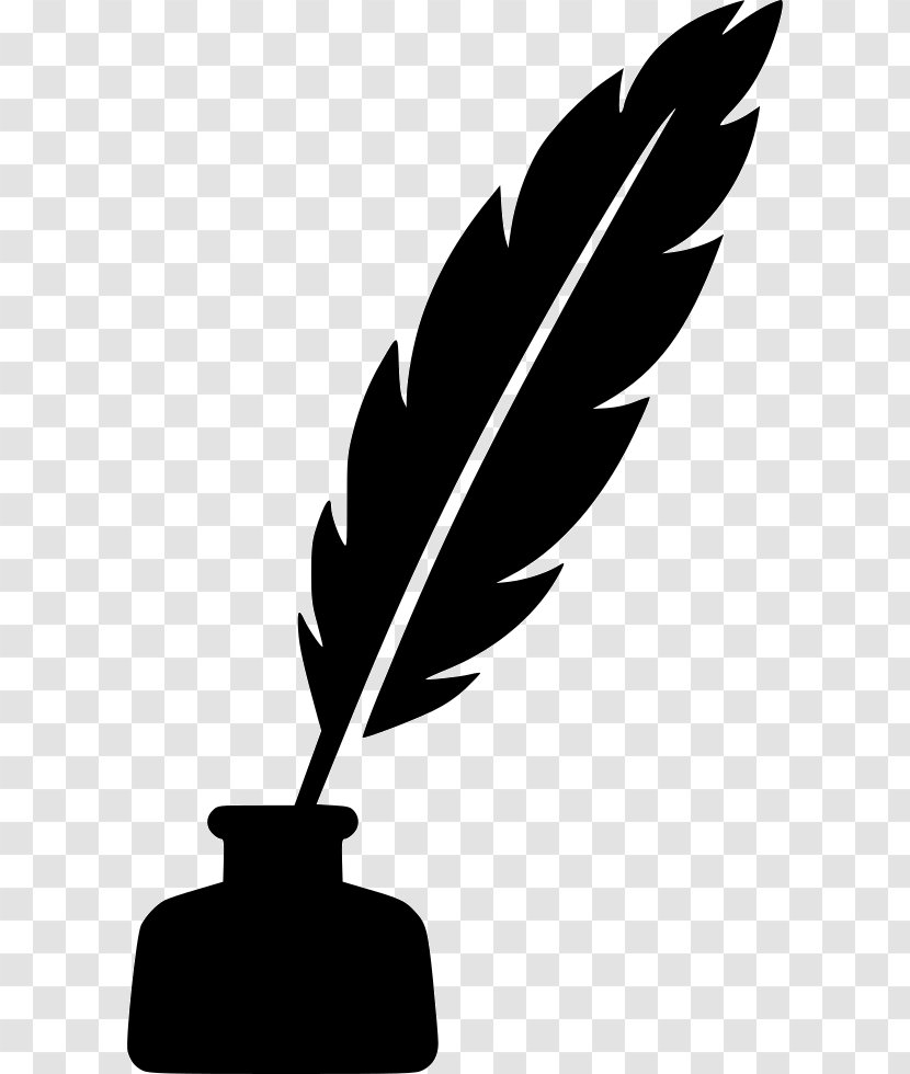Paper Quill Inkwell Pen - Monochrome Photography - Ink Transparent PNG