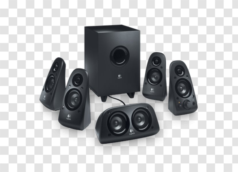 5.1 Surround Sound Logitech Z506 Loudspeaker Computer Speakers - Dvd Player Transparent PNG