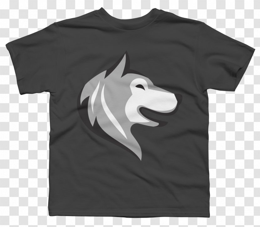 T-shirt Hoodie Clothing Sleeve - Unisex - Husky Silhouette Transparent PNG