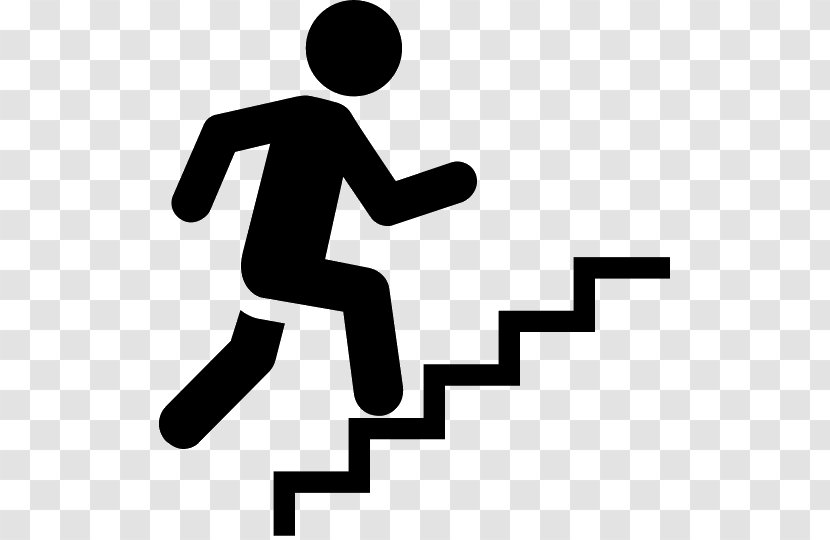 Stairs Stair Climbing Clip Art - Silhouette Transparent PNG
