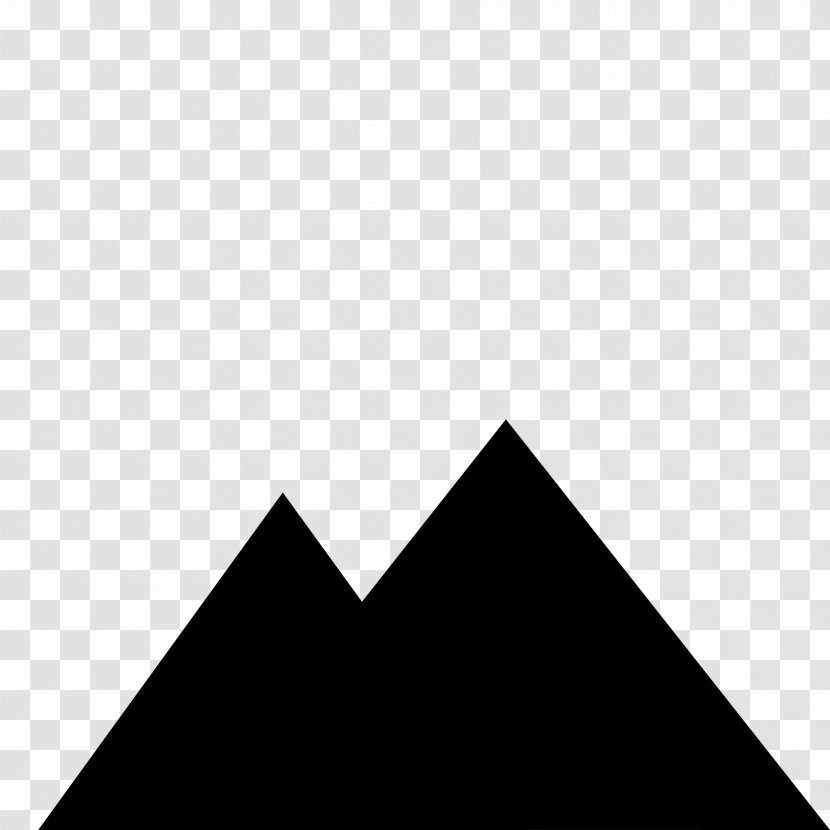 Monochrome Photography Triangle - Hiking Transparent PNG