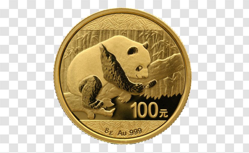 Coin Gold Giant Panda Troy Ounce - China Transparent PNG