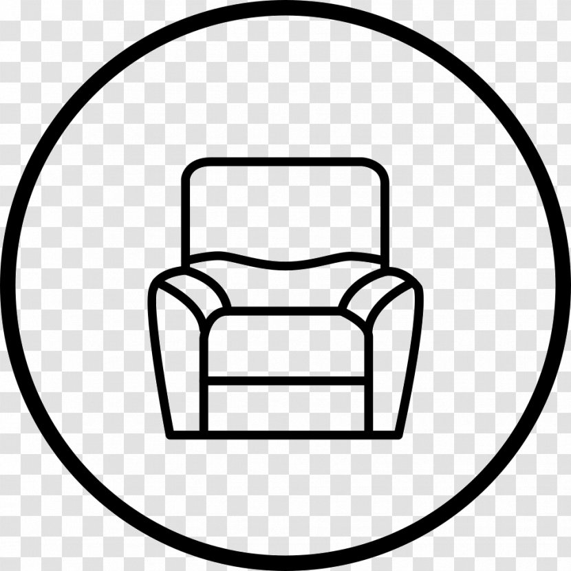 Clip Art Chair Product Design Line - Black Transparent PNG