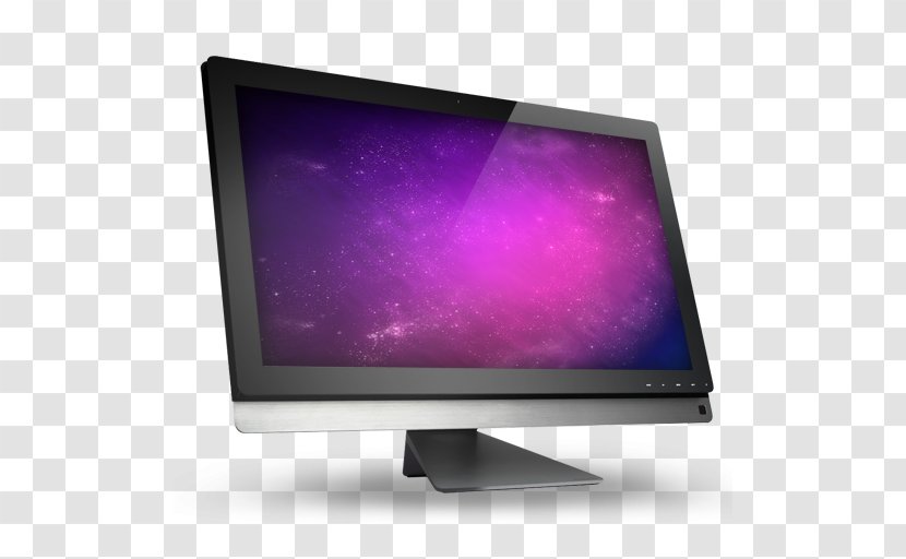 Computer Wallpaper Monitor Output Device Desktop - Technology - 01 Violet Space Transparent PNG