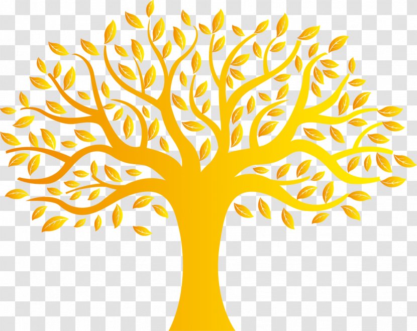 Tree Clip Art - Golden Wishing Transparent PNG