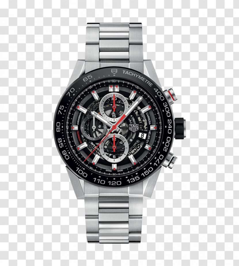 TAG Heuer Automatic Watch Chronograph Movement - Tag - Black Male Transparent PNG
