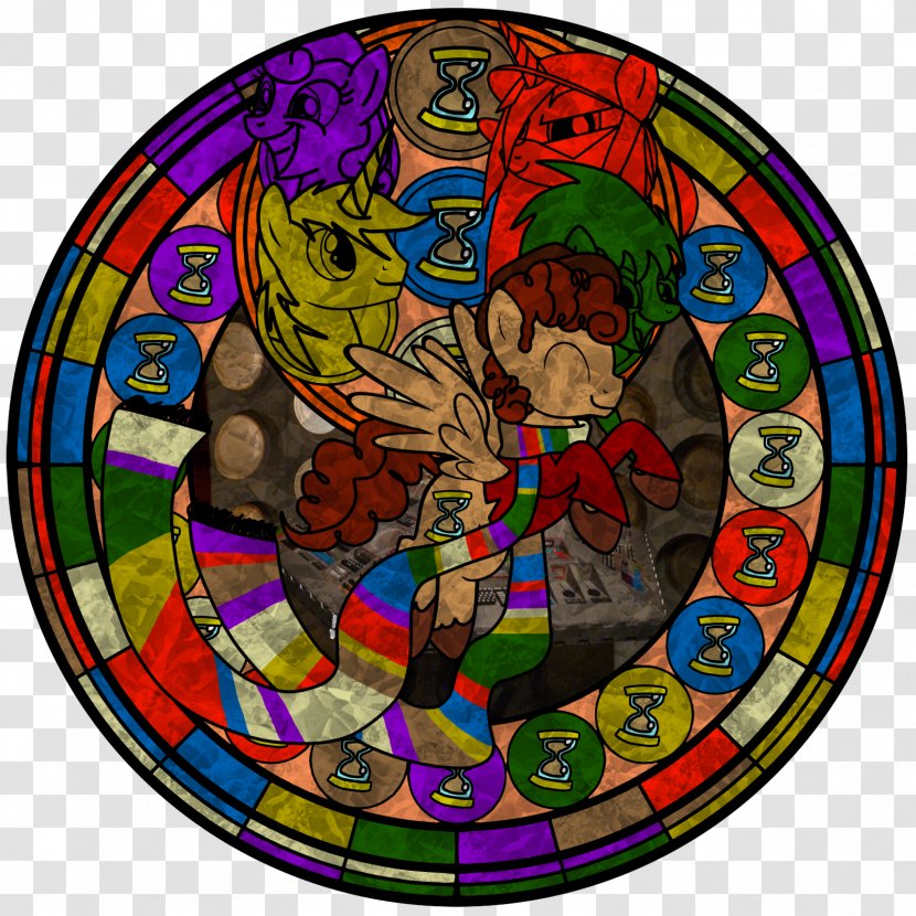 First Doctor Stained Glass Fourth Valeyard Second - Cartoon Transparent PNG
