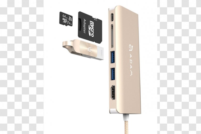 Wireless Access Points USB-C Ethernet Hub USB 3.1 - Adam Elements Iklips - Usb Port Transparent PNG