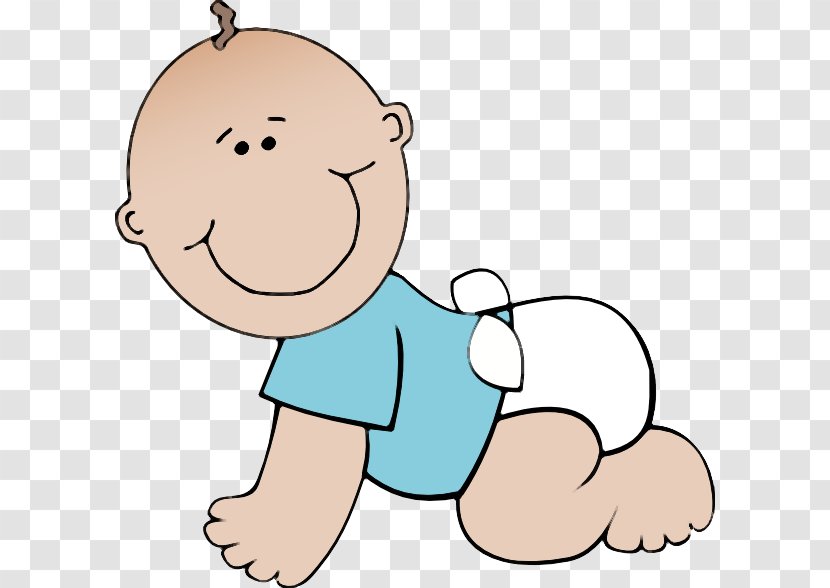 Diaper Infant Baby Shower Clip Art - Silhouette - Cute Crawling Transparent PNG