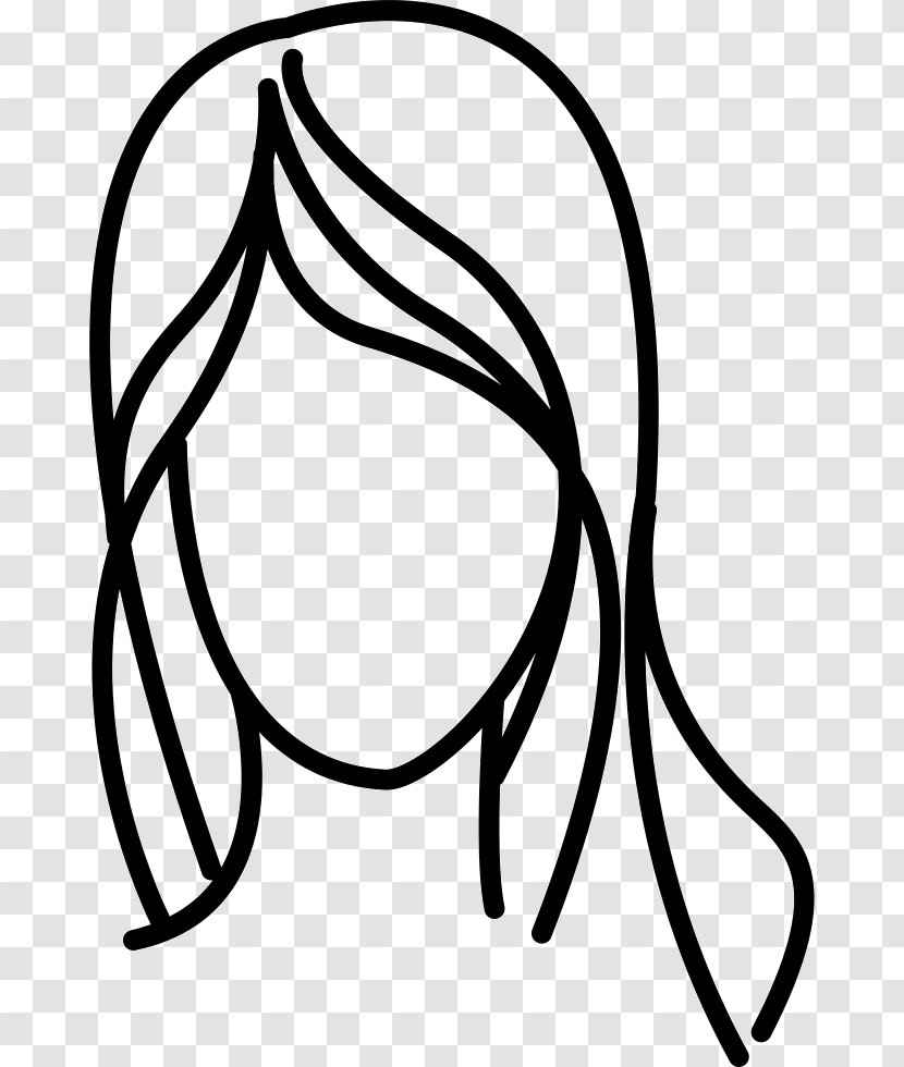 Hair Woman Drawing - Face - Long Transparent PNG