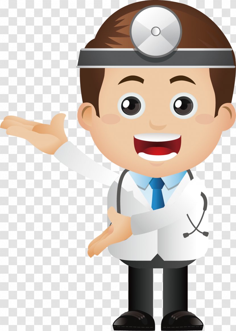 Cartoon Physician Icon - Doctor Head Transparent PNG