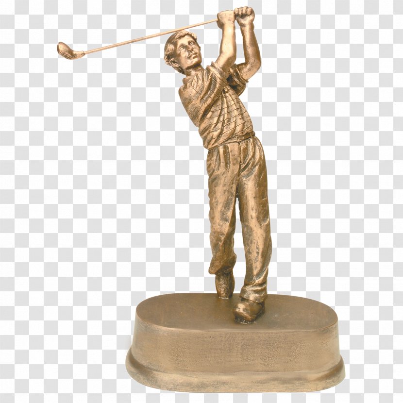 Golf Clubs Trophy Award Sport - Bronze Medal Transparent PNG