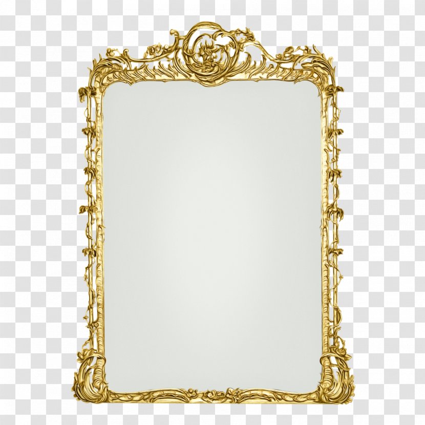 Gold Frame - Levkas - Makeup Mirror Brass Transparent PNG