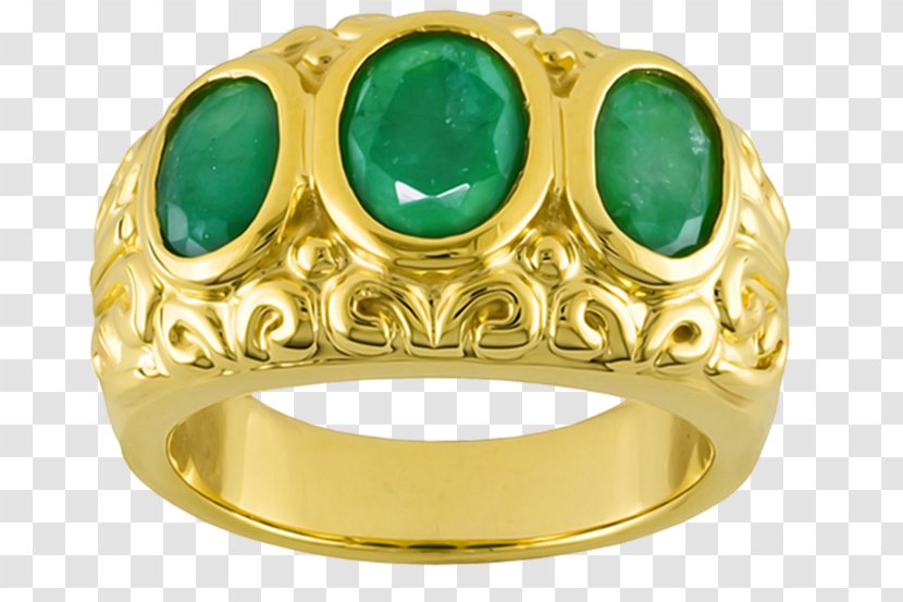 Emerald Ring Jewellery Gemstone Gold Transparent PNG