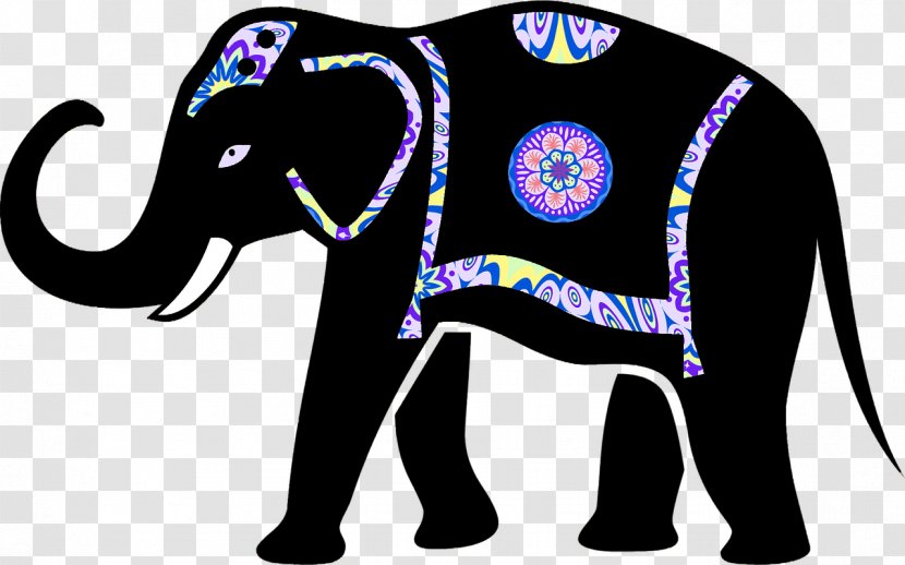 Indian Elephant African 2018 Diary Clip Art - Tusk - Black Transparent PNG
