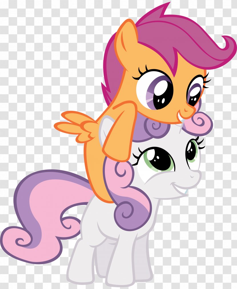 Pony Sweetie Belle Scootaloo Apple Bloom Cutie Mark Crusaders - Heart Transparent PNG
