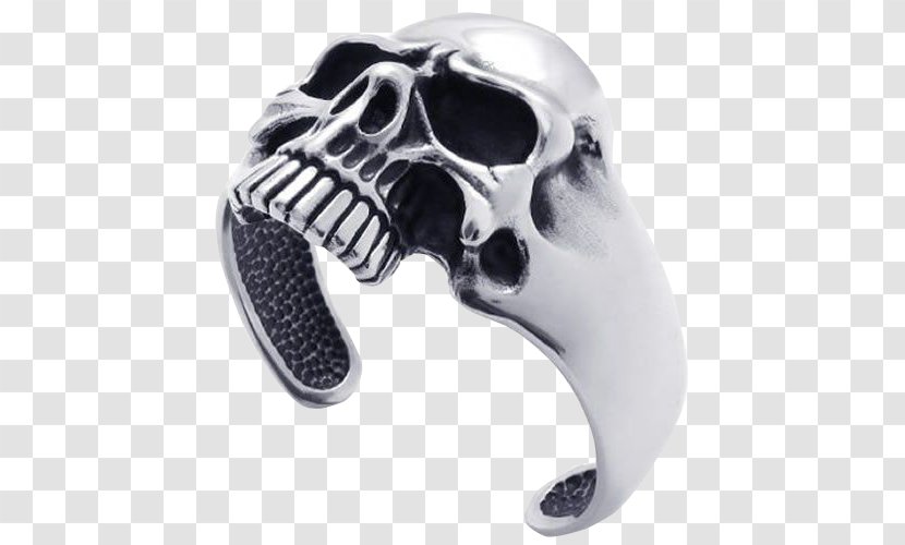 Bracelet Jewellery Skull Bangle Ring - Body Jewelry - Skeleton Hand Bones Transparent PNG