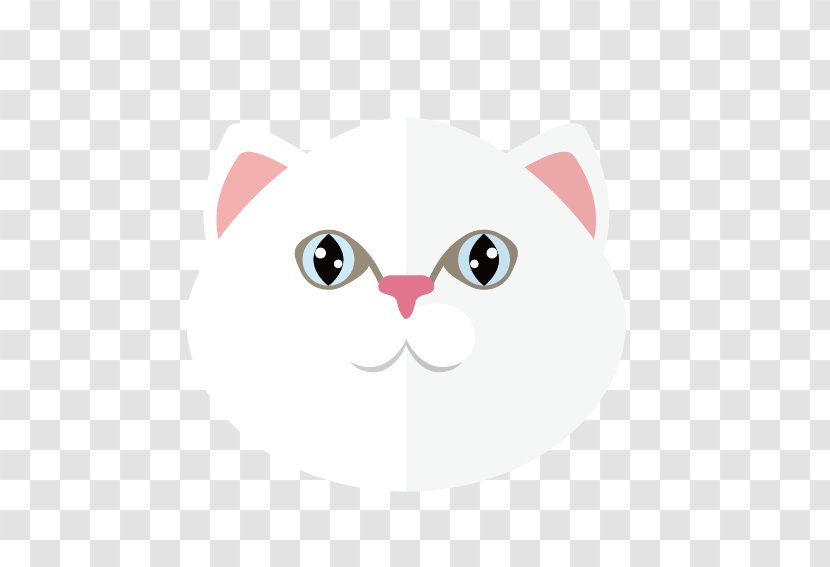 Kitten Whiskers Domestic Short-haired Cat Clip Art - Heart - White Cartoon Face Transparent PNG
