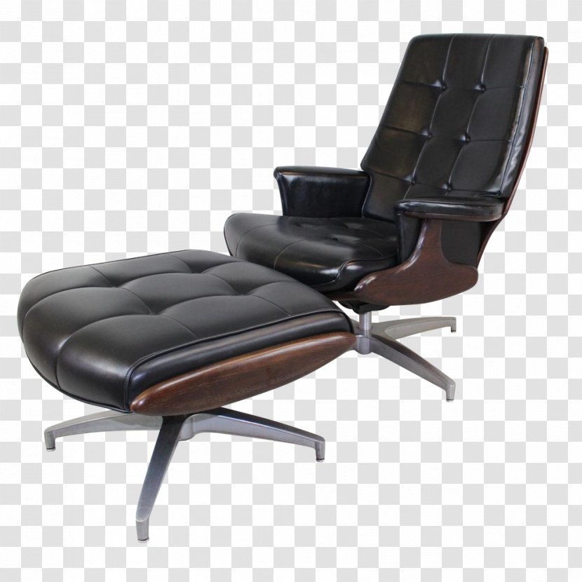 Eames Lounge Chair Chaise Longue Furniture Table - Midcentury Modern - Ottoman Transparent PNG