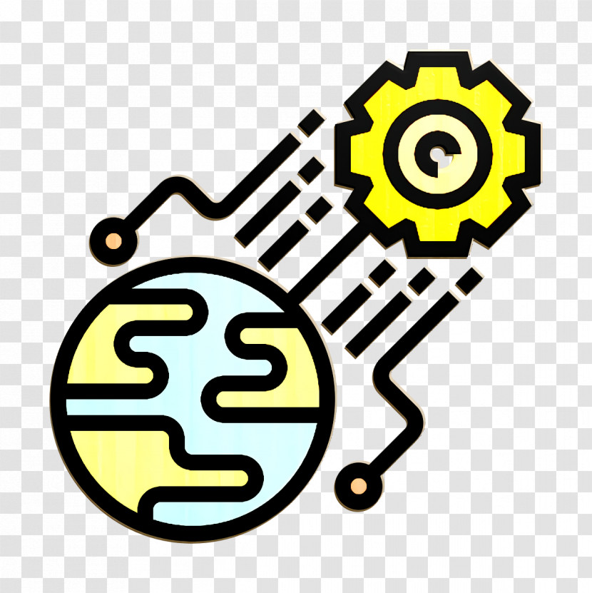 Cog Icon Artificial Intelligence Icon World Icon Transparent PNG
