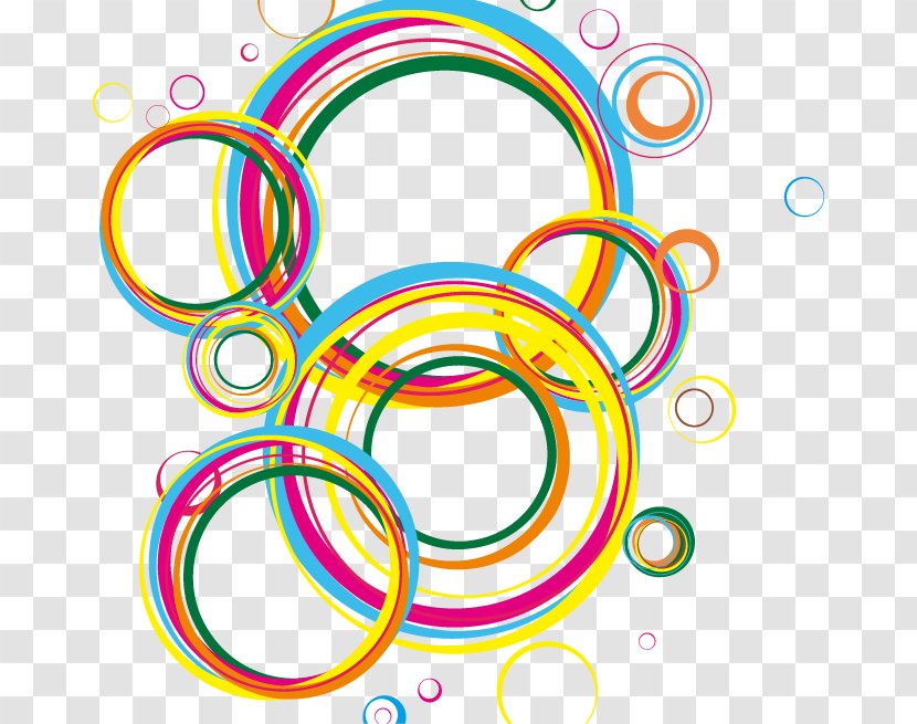 Circle Geometry Clip Art - Symbol - Hand Colored Circles Pattern Transparent PNG