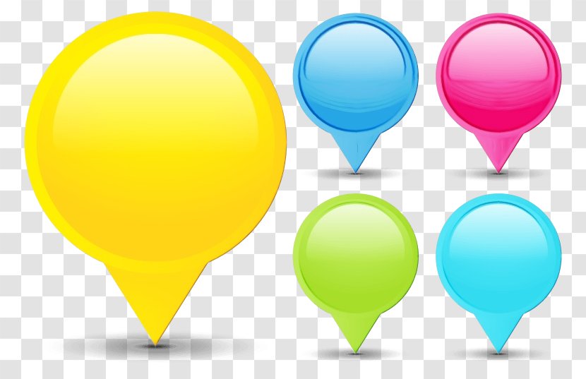 Balloon Yellow Clip Art Line Material Property - Watercolor - Party Supply Transparent PNG