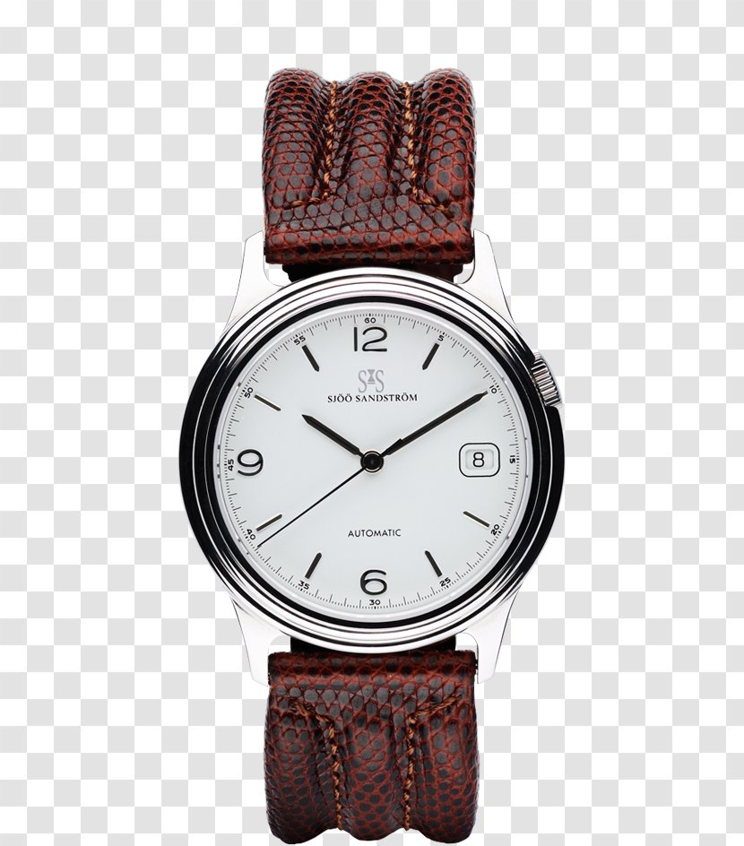 Timex Men's Easy Reader Watch Group USA, Inc. Leather Strap - Brown Transparent PNG