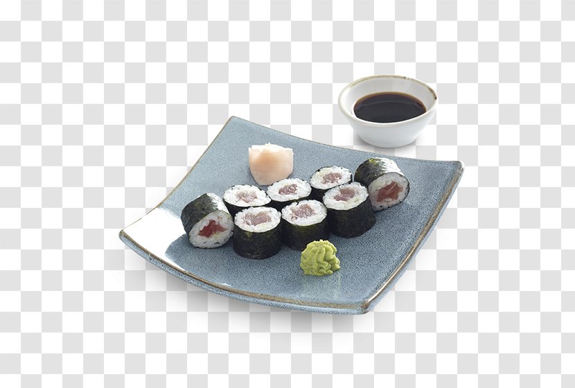 Sushi California Roll Asian Cuisine Japanese Gimbap - Dishware - Tuna Transparent PNG