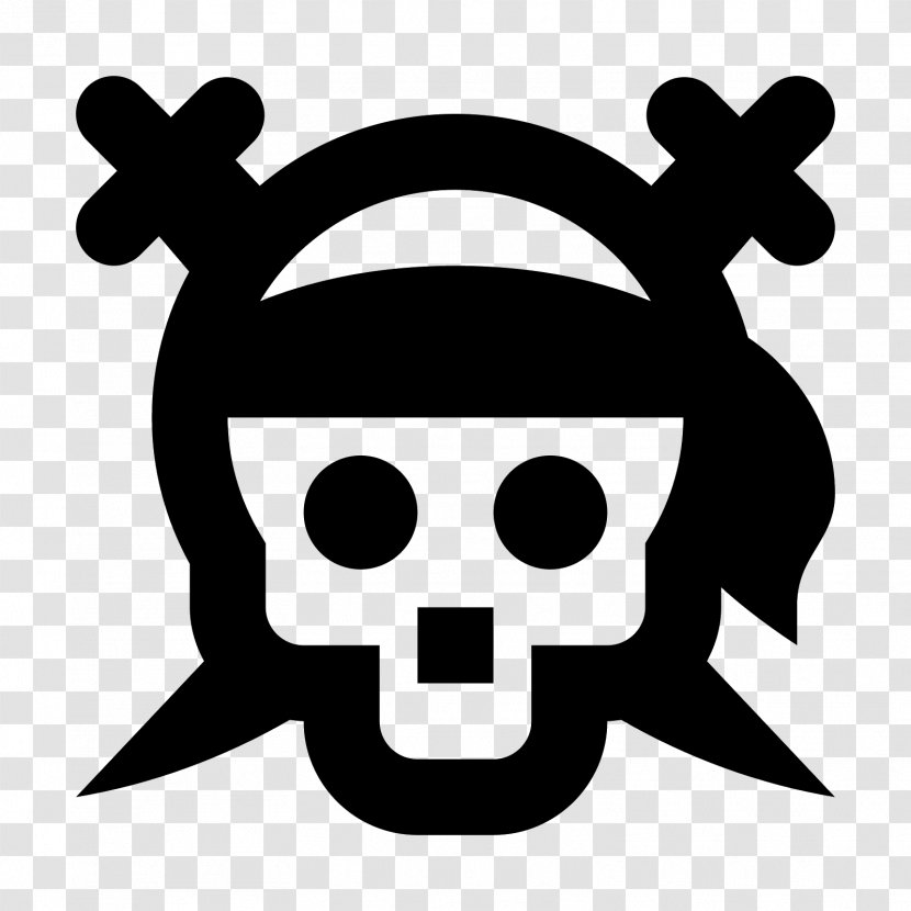 Piracy Pirates Of The Caribbean Clip Art - Black And White Transparent PNG